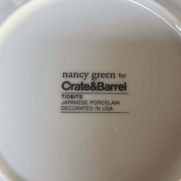 Nancy Green for Crate & Barrel Tidbits Appetizer Plates set of 2 - Picture 5 of 5